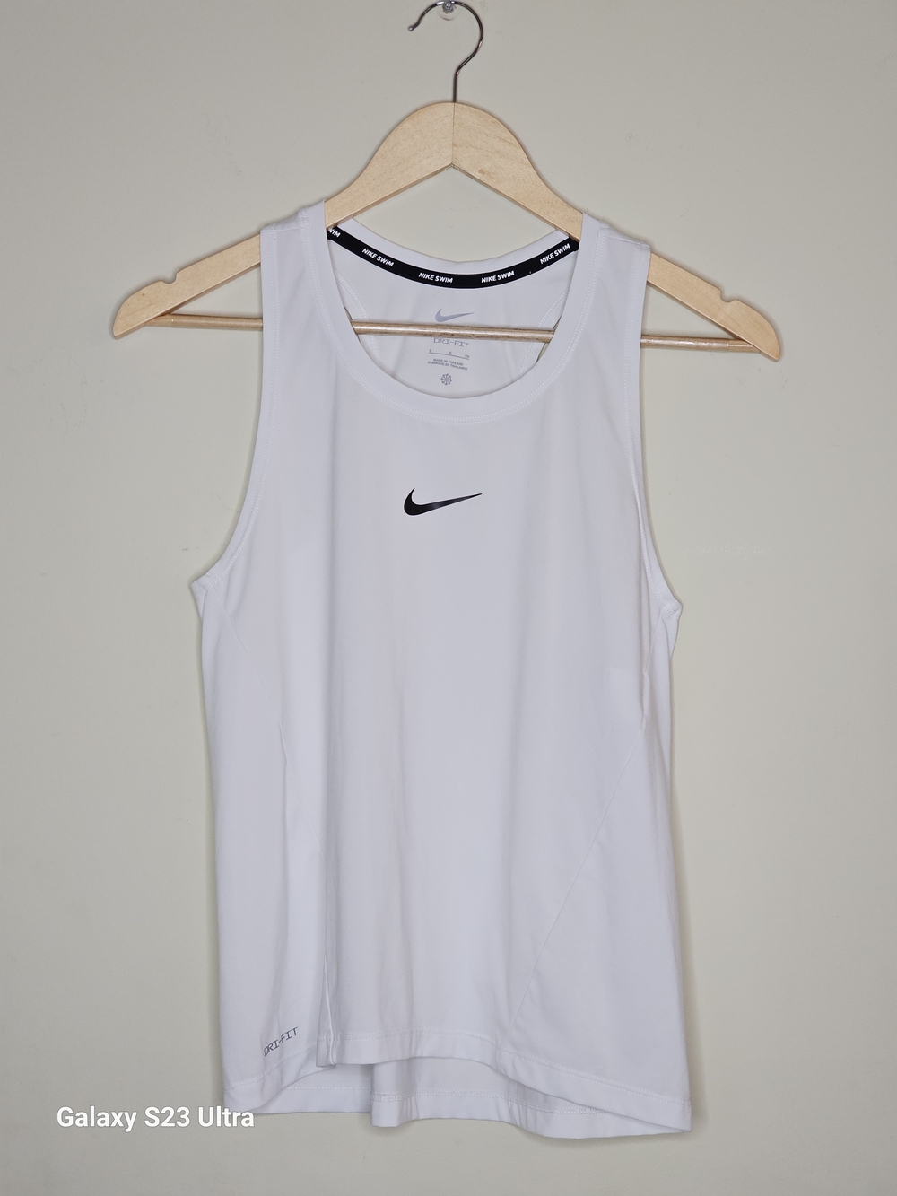 Nike Swim Essential Tank Top with Black Swoosh Women